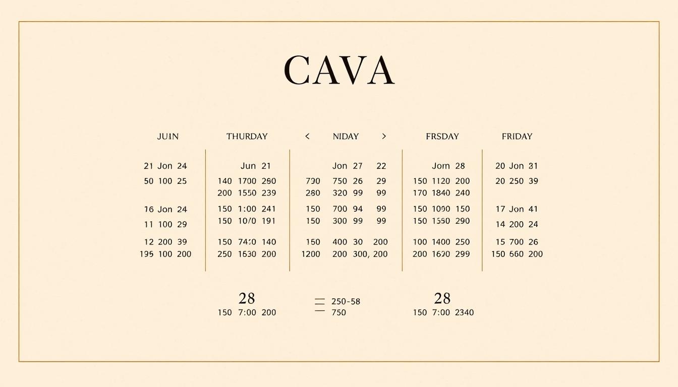 cava hours