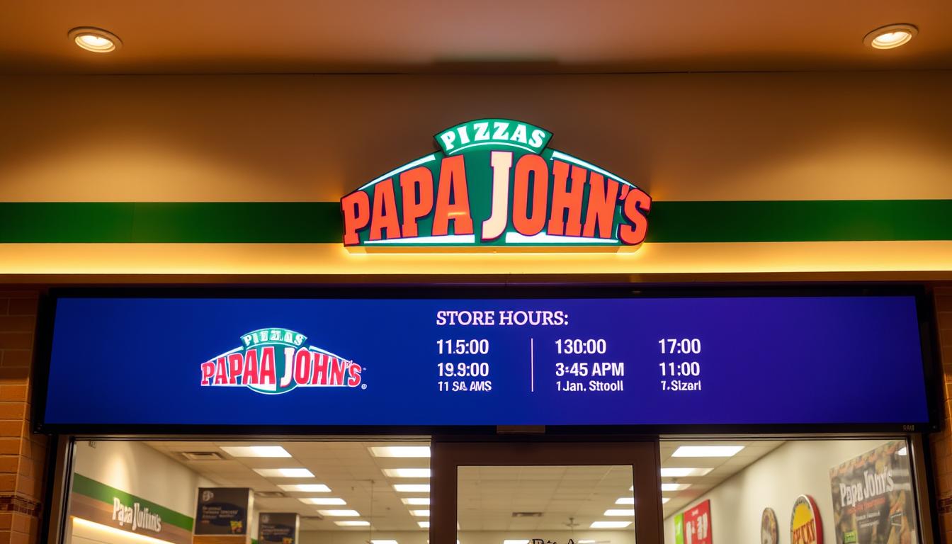 papa john s pizza hours