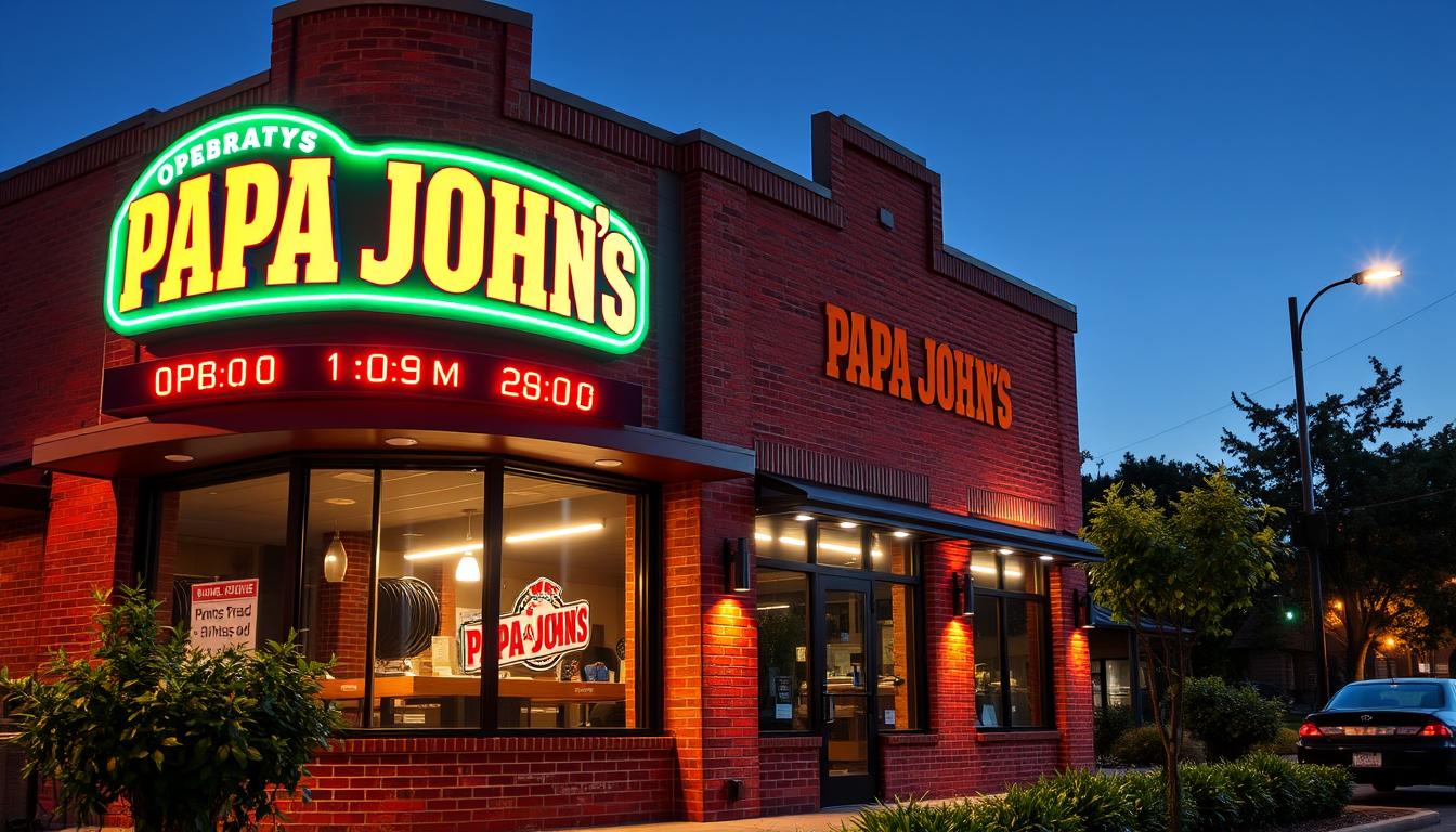 what time does papa john s open